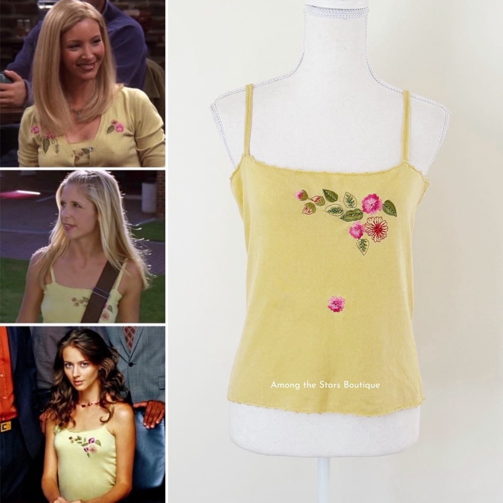 Rare Vintage Top ASO Buffy in BTVS, Fred in Angel, Phoebe + Monica in Friends